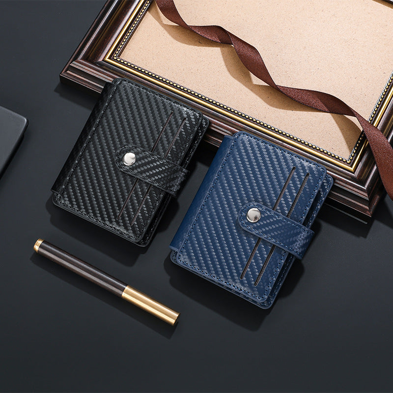 Carbon Fiber Textured Compact Wallet Bowlift