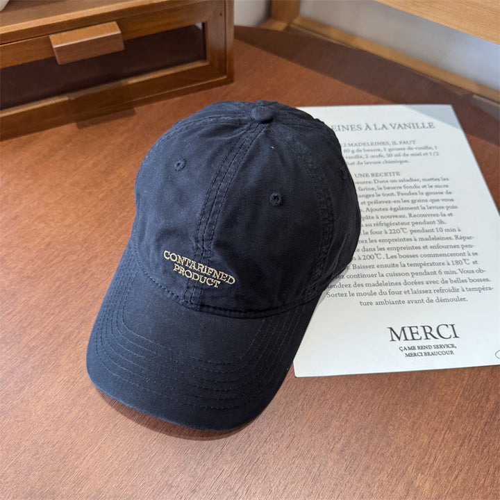 Men's Casual Embroidered Cotton Cap Bowlift