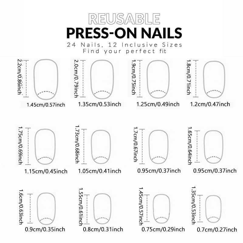 Glossy Almond-Shaped Press-On Nail Extensions Bowlift