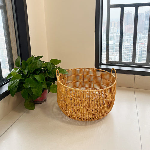 Handwoven Laundry Storage Basket Bowlift