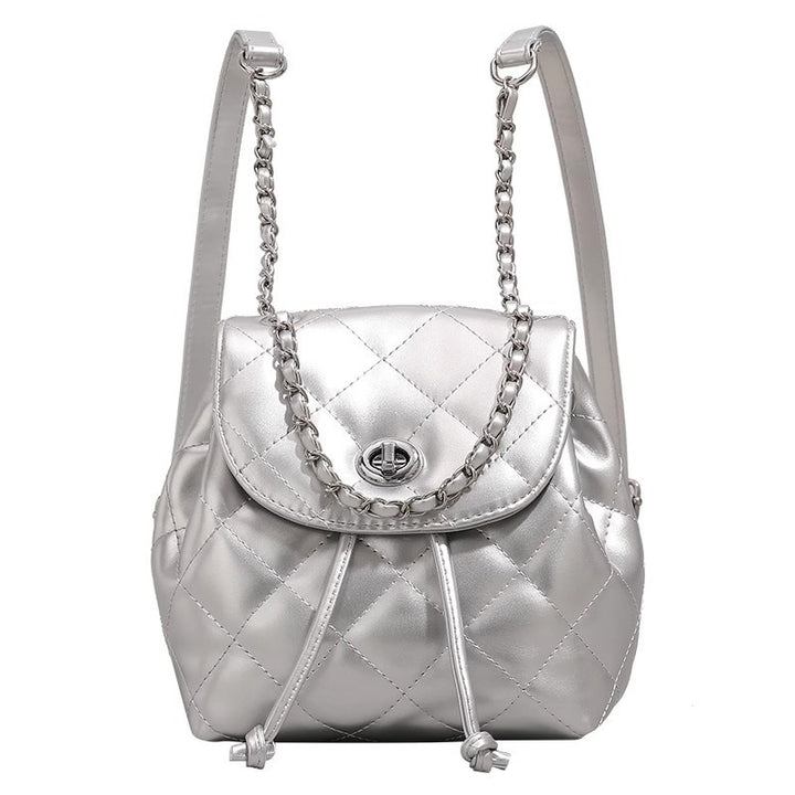 Stylish Quilted Mini Backpack Bowlift