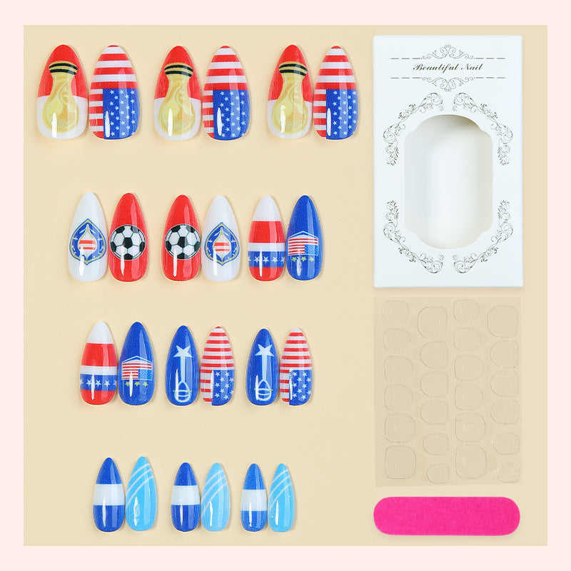 Creative nail art set with sporty and festive motifs Bowlift