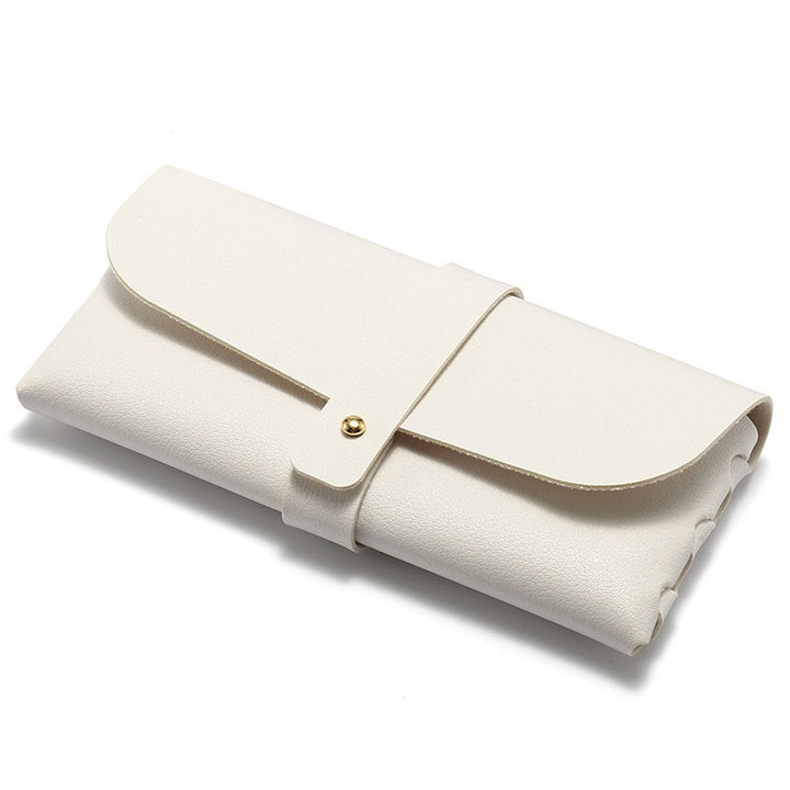 Folding premium soft leather sunglasses roll pouch Bowlift