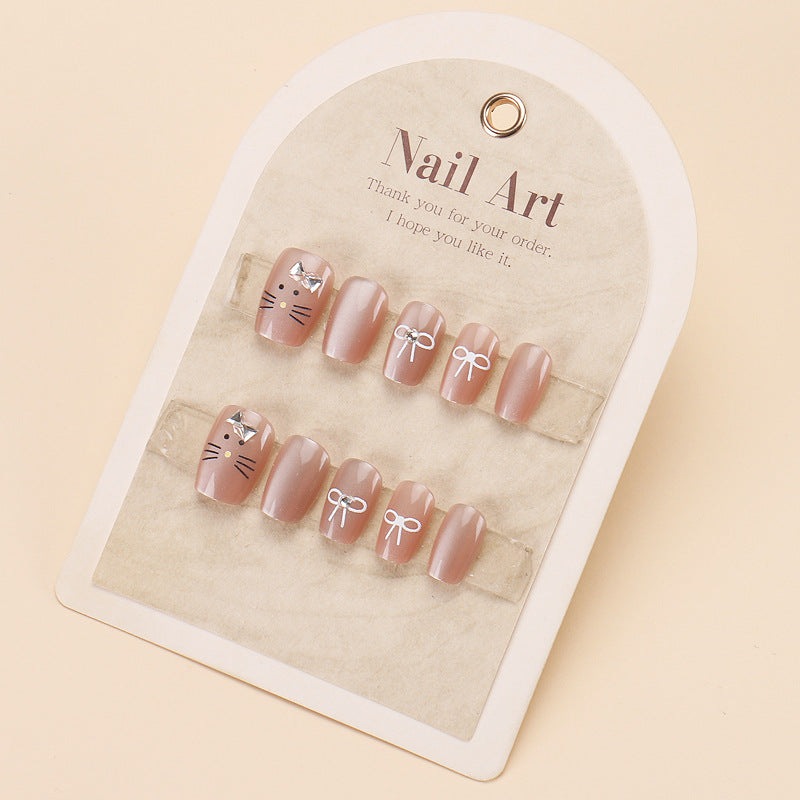 Artistic Nail Extensions with Decorative Elements Bowlift