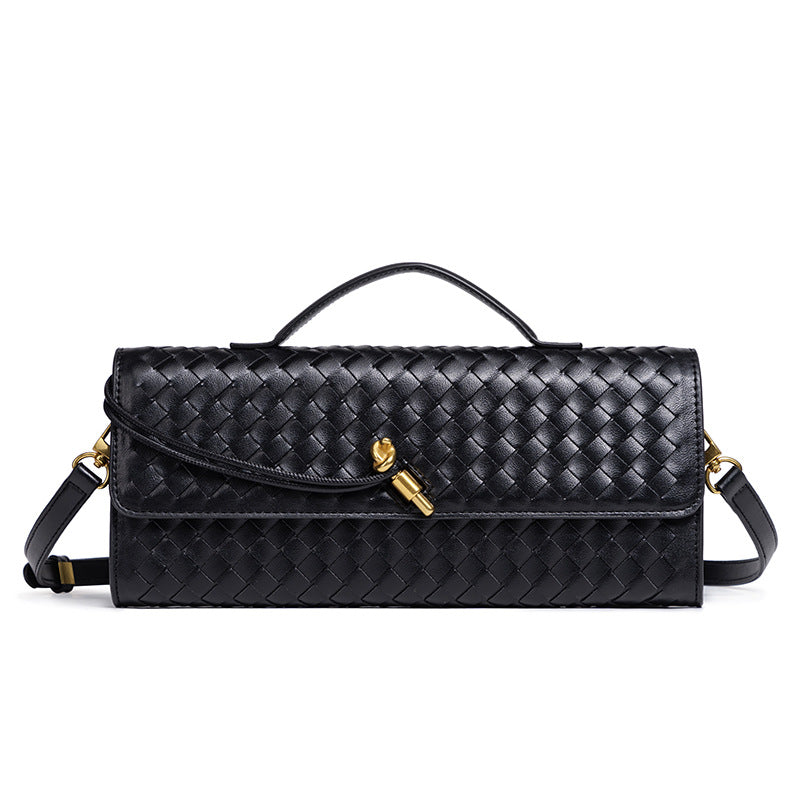 Textured Woven Clutch Purse Bowlift