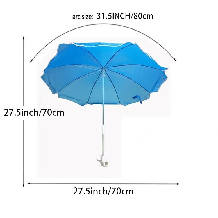 Women's Adjustable Beach Sunshade Umbrella with Ground Anchor Bowlift