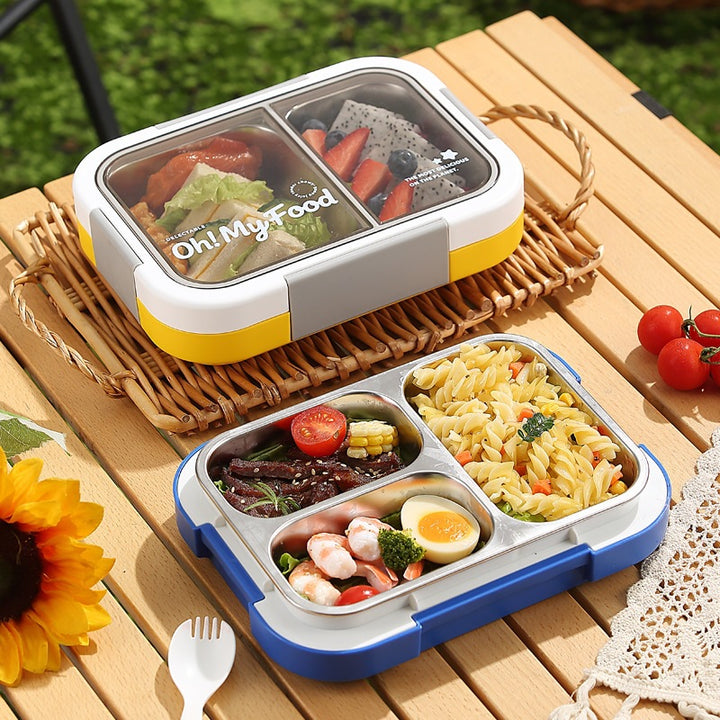 Multi-Compartment Stainless Steel Bento Box