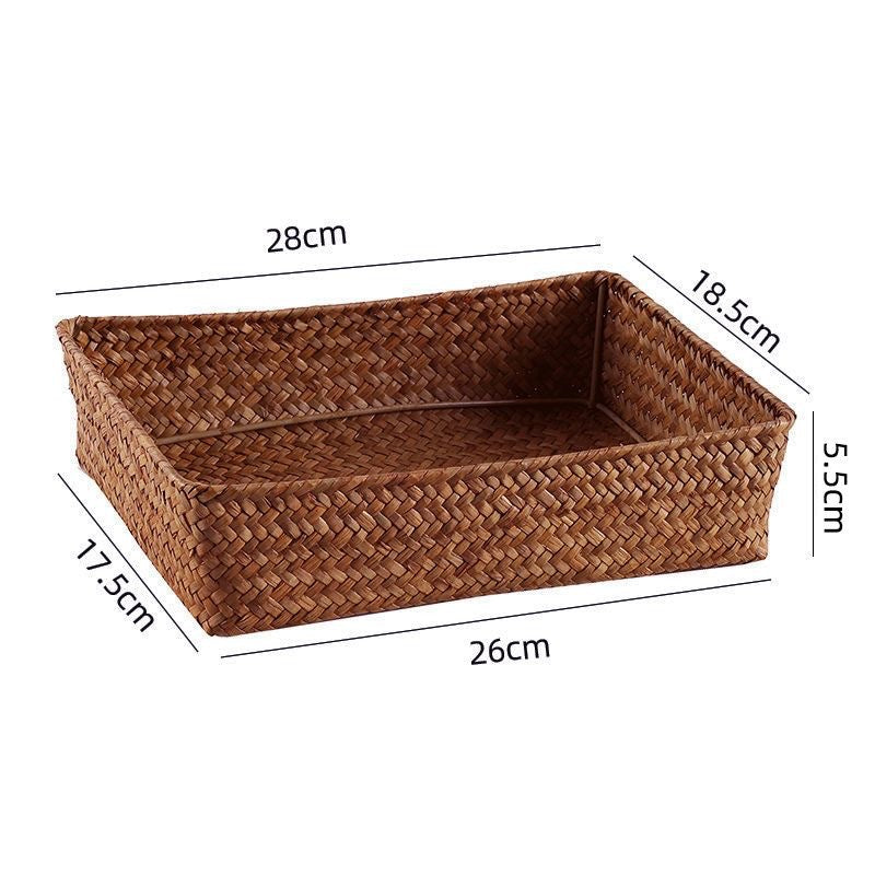Natural Woven Storage Basket Bowlift
