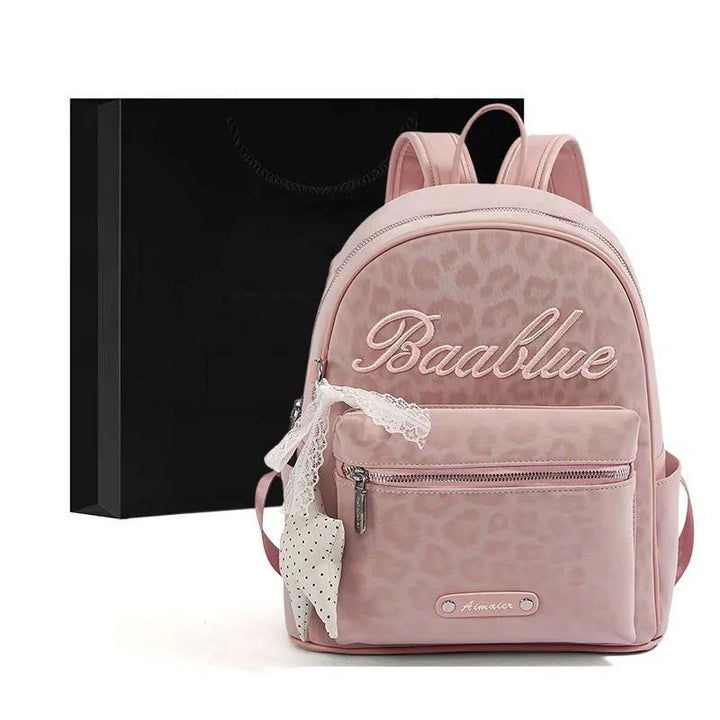 Star-Embellished Casual Backpack Bowlift
