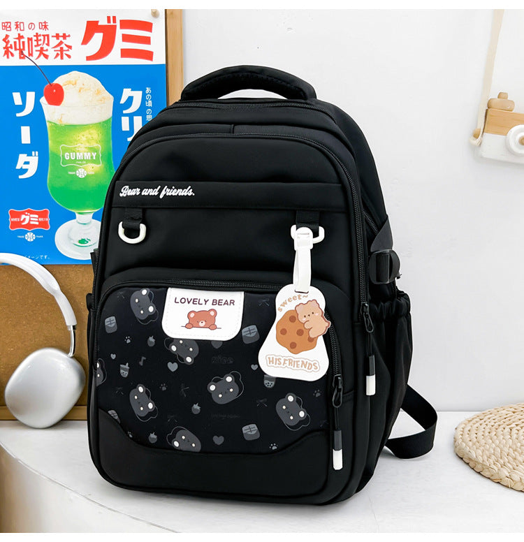 Cute Animal-Themed School Backpack Bowlift