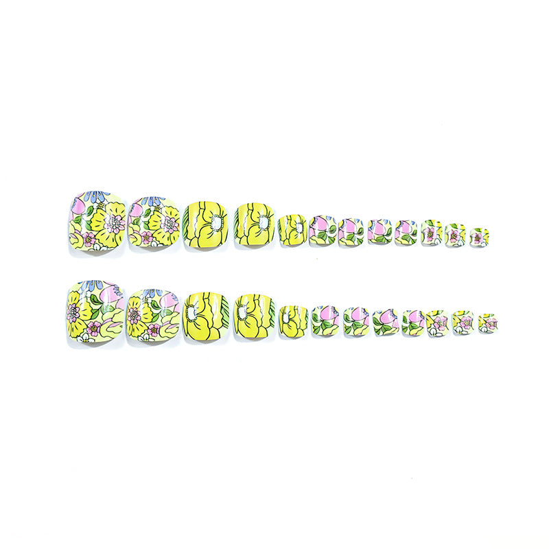 Decorative Floral Nail Art Bowlift