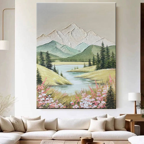 Textured Landscape Canvas Artwork