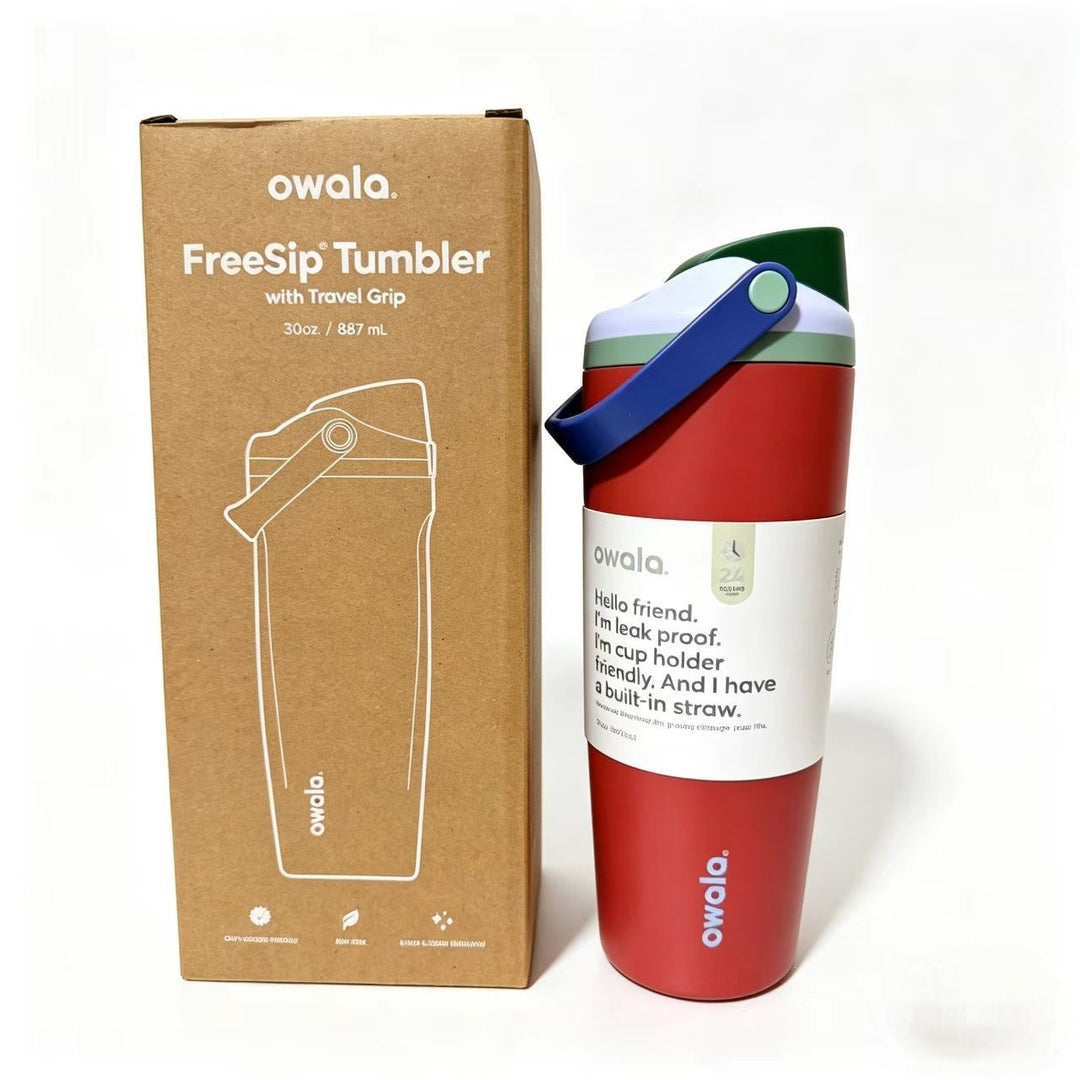 Unisex drink tumbler with integrated straw and leak-proof design Bowlift
