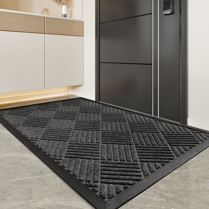 Unisex Durable Chevron Design Entrance Mat Bowlift