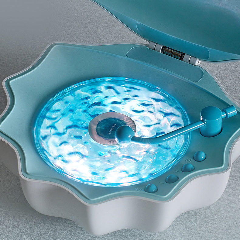 BowLift | Shell Lamp Waves Retro Bluetooth Turntable LED Night Light - Perfect Gift for Kids and Girls