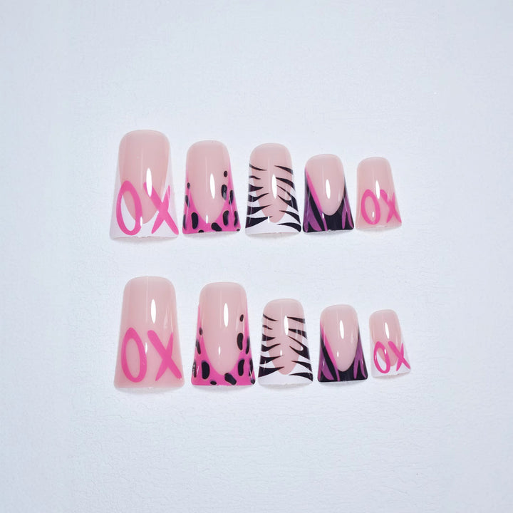 Creative Animal Print Nail Art Enhancements Bowlift