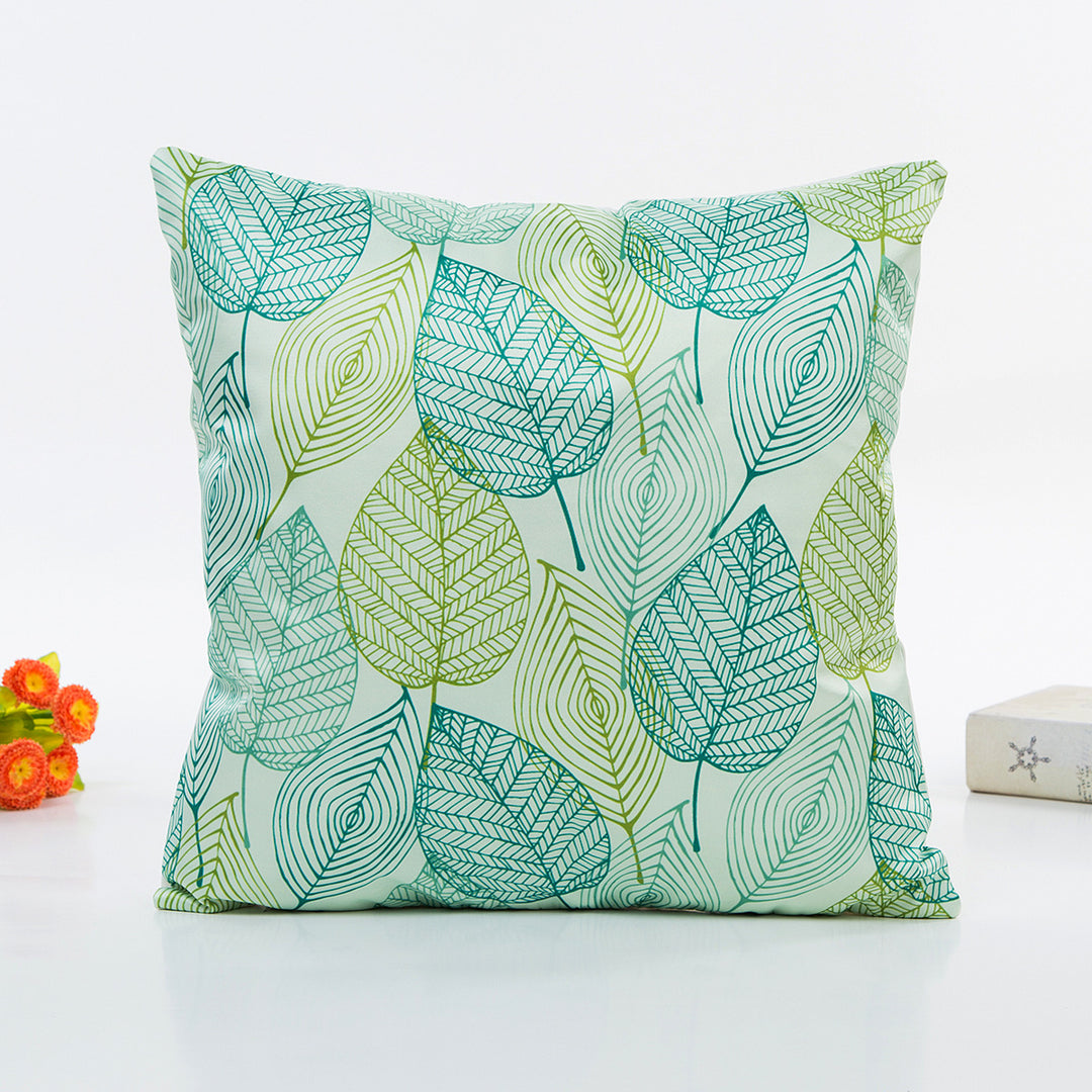 Decorative Leaf Print Pillow