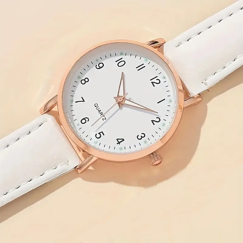 Minimalist Quartz Analog Leather Strap Casual Wrist Watch Bowlift