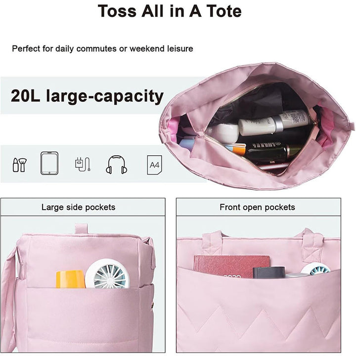 Tote bag with versatile compartments Bowlift