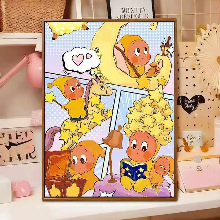 Playful Cartoon Illustration Wall Art Bowlift