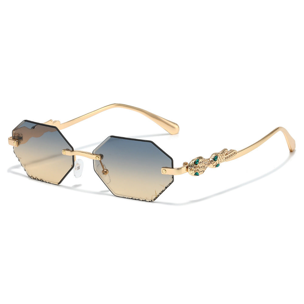 Fashion-Forward Statement Hexagonal Sunglasses Bowlift