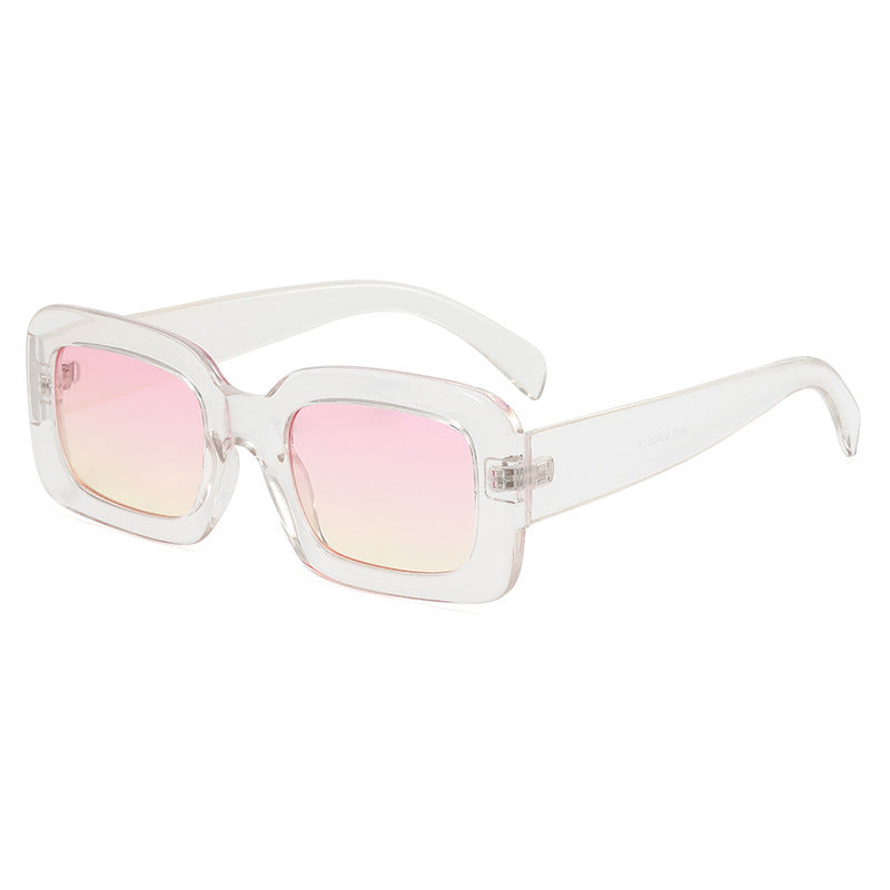 Retro Chunky Rectangular Acetate Sunglasses with Polarized Full UV Protection Bowlift