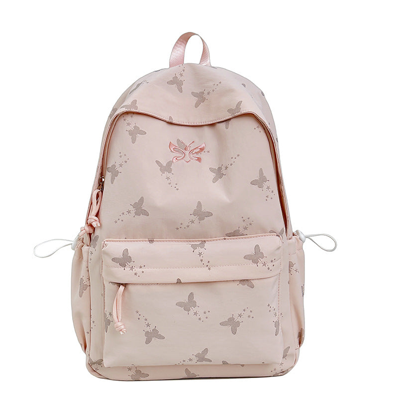 Stylish Butterfly-Print Backpack