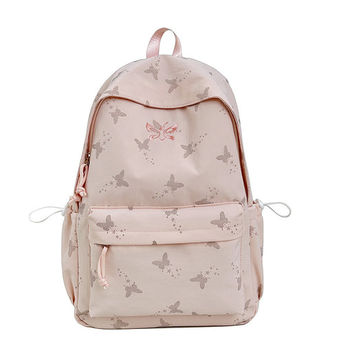 Stylish Butterfly-Print Backpack