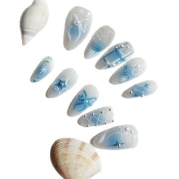 Decorative Press-On Nail Art Set with Unique Designs Bowlift