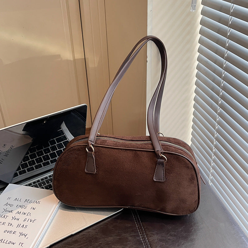 WoChic Faux Suede Handheld Bag Bowlift