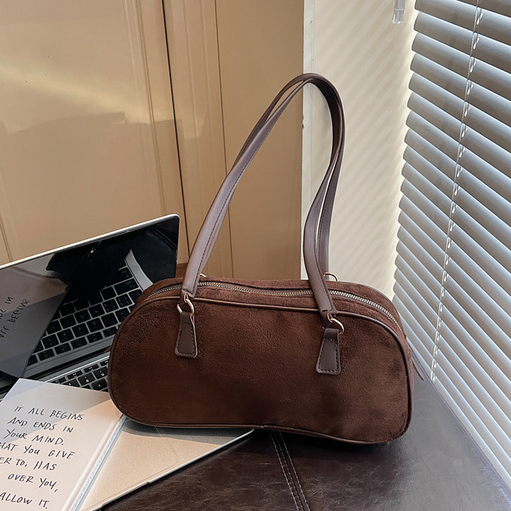 WoChic Faux Suede Handheld Bag Bowlift
