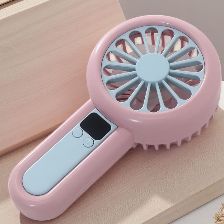 Ladies Portable Table Fan with Digital Display and Multiple Adjustable Speed Control Bowlift