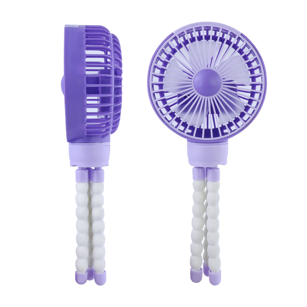 Women's Portable Flexi- Hand Fan with Flexible Stand Bowlift