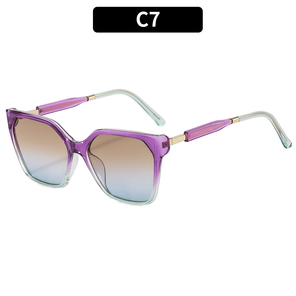 Trendy Angular Oversized Sunglasses