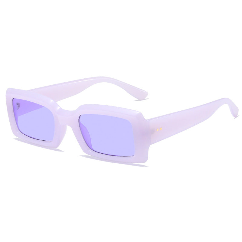 Ladies stylish square sunglasses with mirrored lenses Bowlift