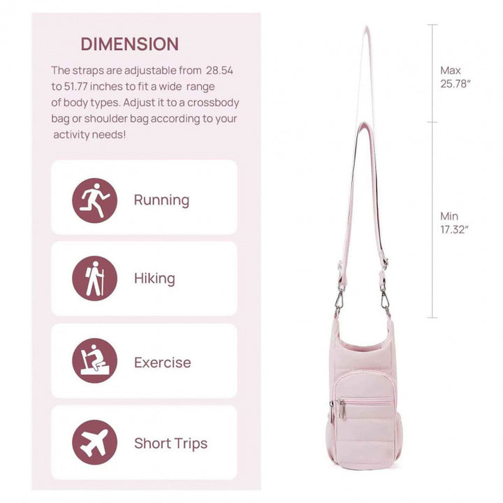 Practical smartphone bag with insulated cup holder Bowlift