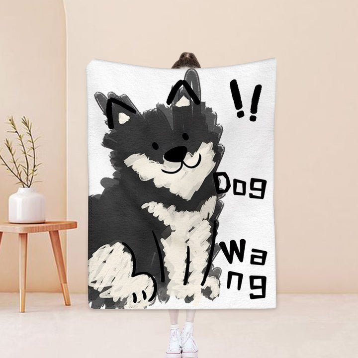 Cartoon-Style Fleece Blanket