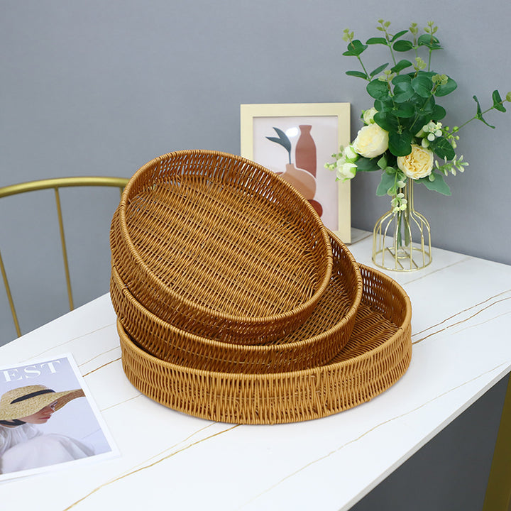 Stylish Wicker Serving Bowl Bowlift