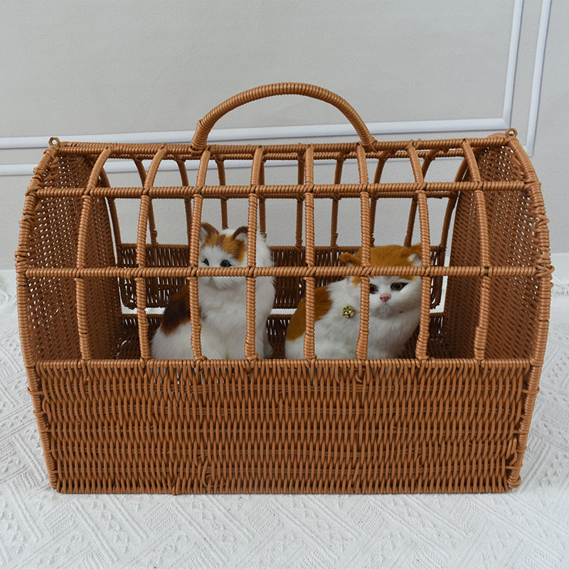 Decorative Wicker Storage Bowlift
