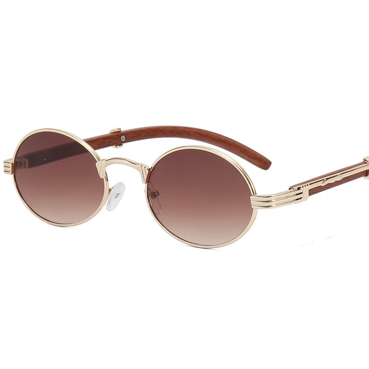 Women's round designer sunglasses with innovative metal frame Bowlift