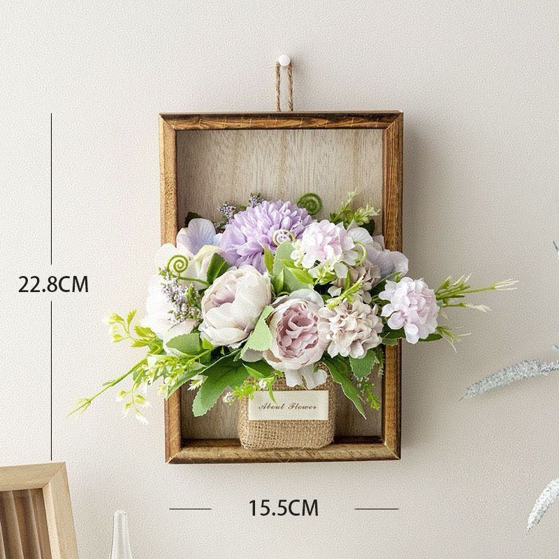 Decorative Wall-Mounted Floral Arrangement