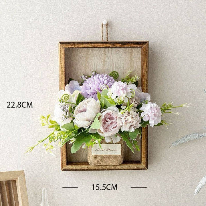 Decorative Wall-Mounted Floral Arrangement