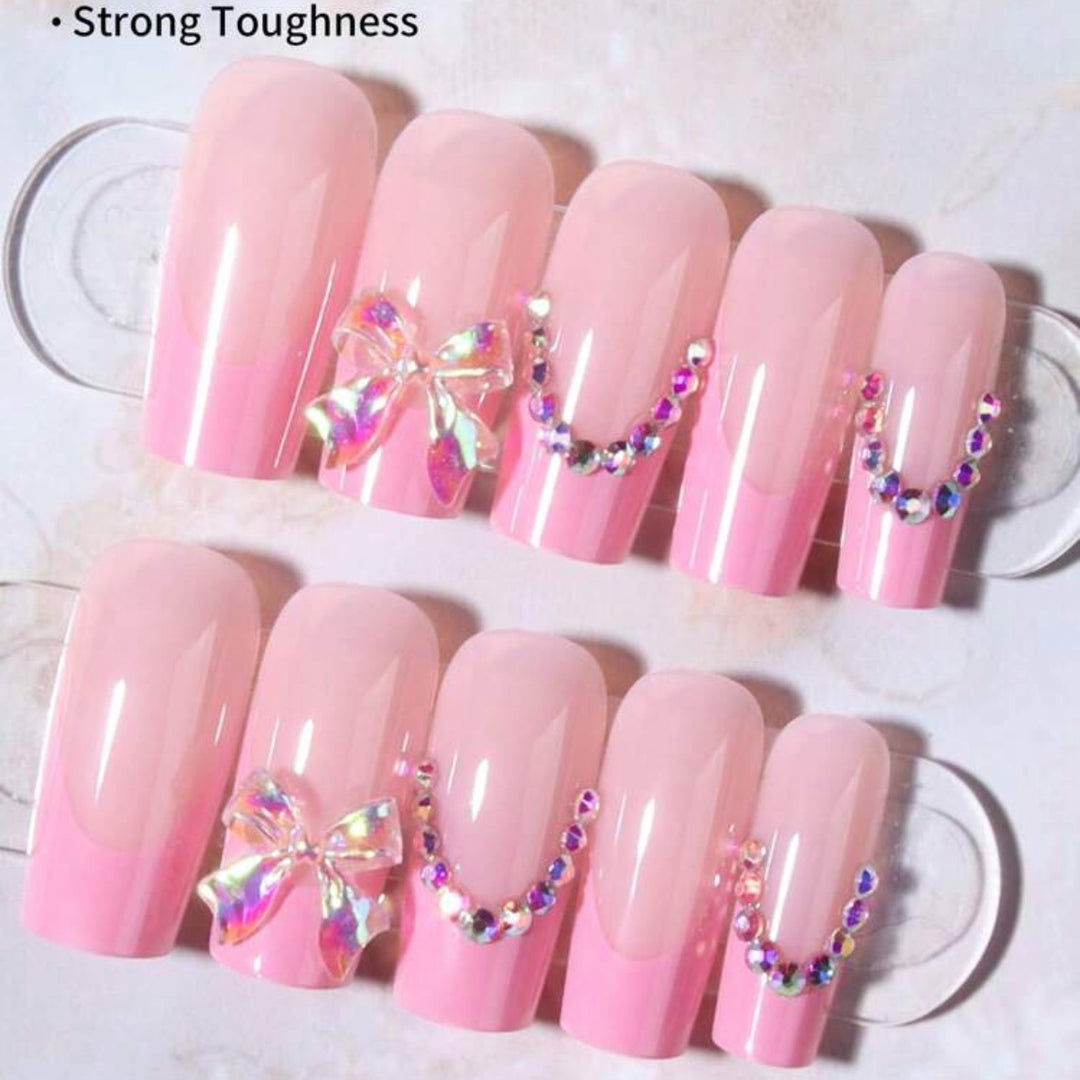 Artificial nail set with elegant decorations Bowlift