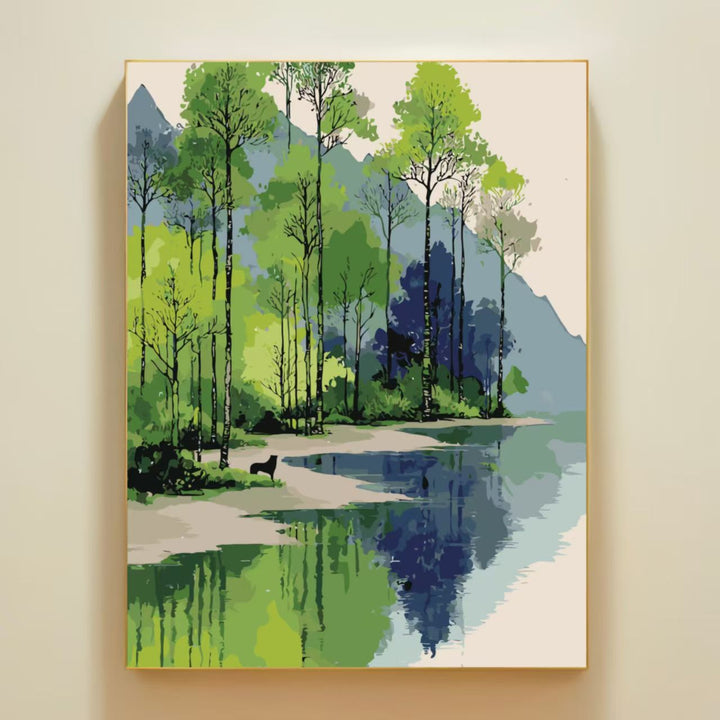 Nature-Inspired Serene Landscape Canvas Art Bowlift