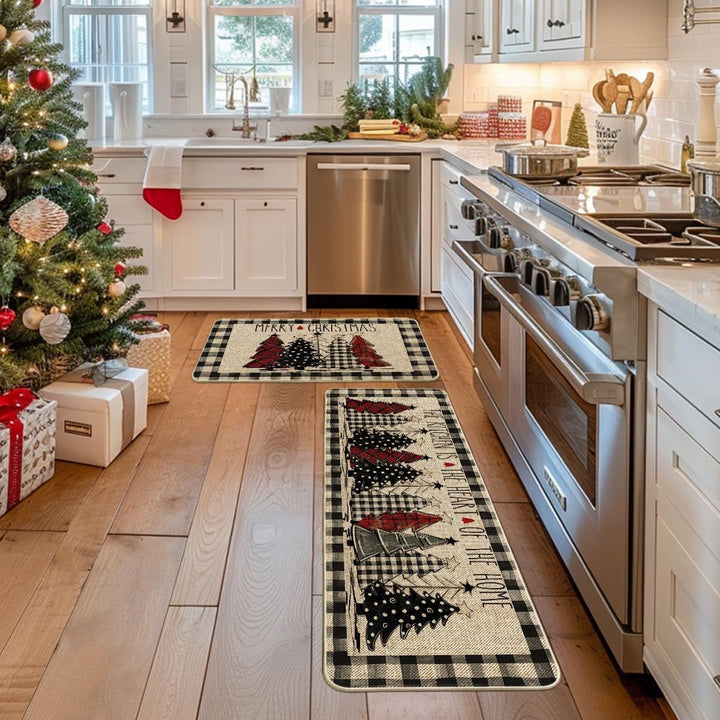 Playful Holiday-Themed Kitchen Mat