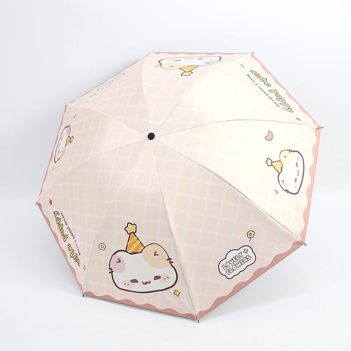 Women's Kawaii Folding Umbrella Bowlift