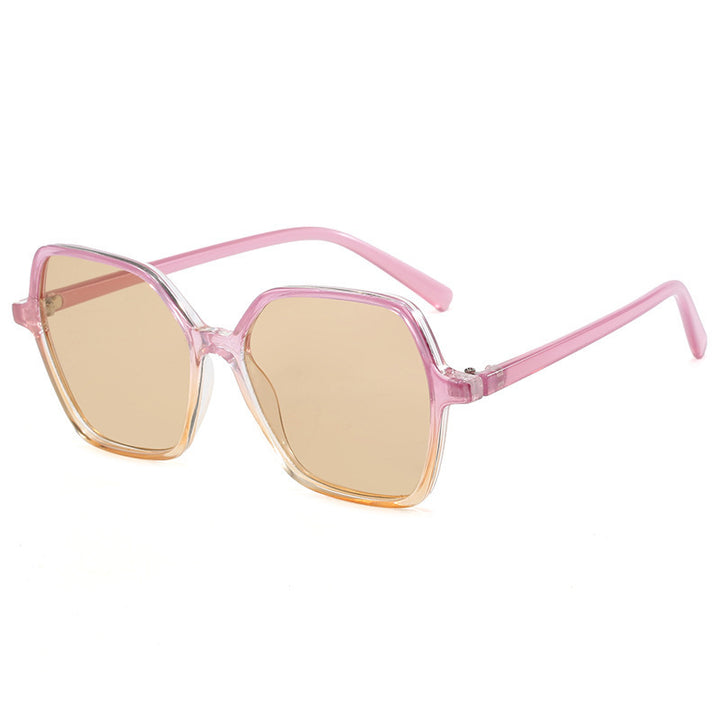 Women's oversized sunglasses with modern, transparent frame Bowlift