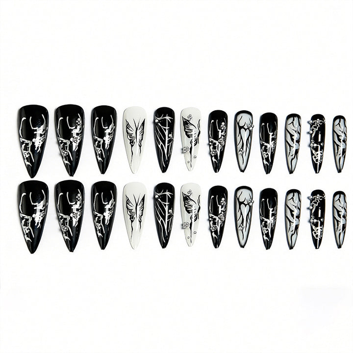 Artful Nail Tips with Modern Patterns Bowlift