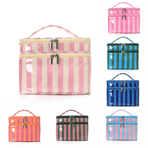 Cosmetic Organizer with Double Compartment System Bowlift
