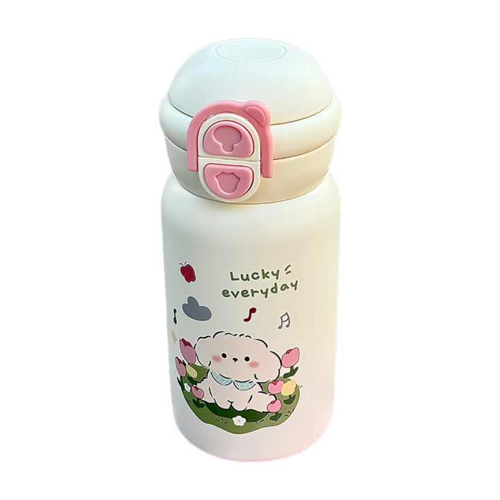 Women's Insulated Drinking Bottle with Cute Animal Design Bowlift